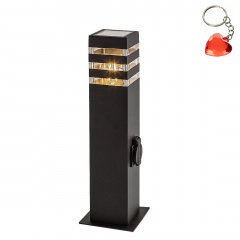 Lampa zewnętrzna słupek ogrodowy z gniazdkiem ANKARA 77122 Rabalux