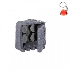 Słupek zasilający zewnętrzny 4 gniazda STECKDOSEN 9962-11 Trio