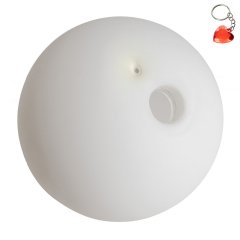 Biały szklany klosz 7454 nakręcany na oprawkę G9 średnica 12 cm