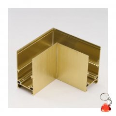 Łącznik narożny A złoty do szynoprzewodów magnetycznych Alfa Track Magnetic52 AZ6364 Azzardo