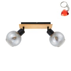 Lampa reflektor spot BAREL SPL-67535-2-BK-WO Italux