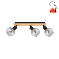 Lampa reflektor spot BAREL SPL-67535-3-BK-WO Italux