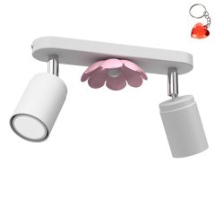 Lampa reflektor spot dziecięcy podwójny FLOWER 3876 Luminex