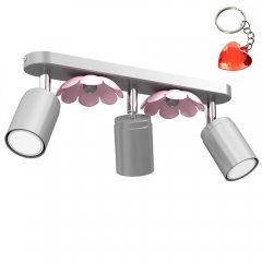 Lampa reflektor spot dziecięcy potrójny FLOWER 3872 Luminex