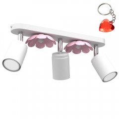 Lampa reflektor spot dziecięcy potrójny FLOWER 3877 Luminex