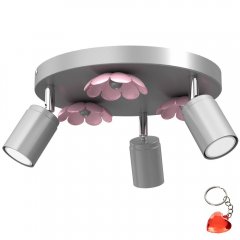 Lampa reflektor spot dziecięcy potrójny na okręgu FLOWER 3873 Luminex