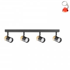 Lampa reflektor spot FORI OB-2204BD-4-BK Zuma Line