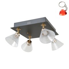 Lampa reflektor spot LED 16W ORELLA WL-34393-4S-BK-HBR Italux