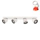 Lampa reflektor spot Nuora SPL-2855-4B-WH Italux