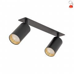 Lampa reflektor spot podwójny podtynkowy AMIS BLACK 10807 TK Lighting