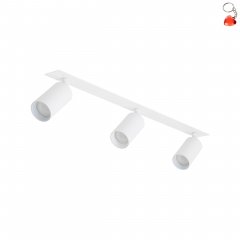 Lampa reflektor spot potrójny podtynkowy AMIS WHITE 10812 TK Lighting