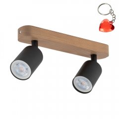 Lampa reflektor spot TOP WOOD CZARNY / DĄB 3291 TK Lighting