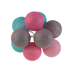 Kule łańcuch girlanda LED Cotton Balls 10szt. EKD1511 Eko-light