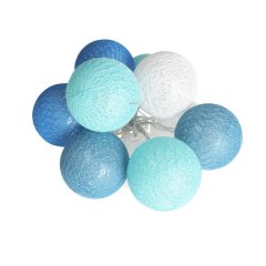 Kule łańcuch girlanda LED Cotton Balls 10szt. EKD1528 Eko-light