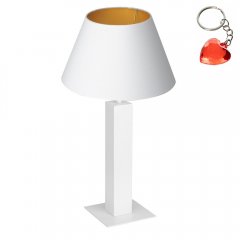 Biała lampa stołowa nocna TABLE LAMPS 3610 Luminex