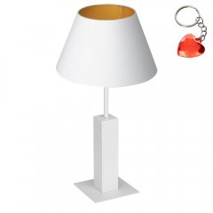 Biała lampa stołowa nocna TABLE LAMPS 3641 Luminex