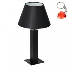 Czarna lampa stołowa nocna TABLE LAMPS 3611 Luminex