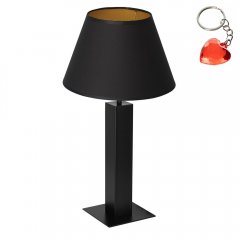 Czarna lampa stołowa nocna TABLE LAMPS 3612 Luminex