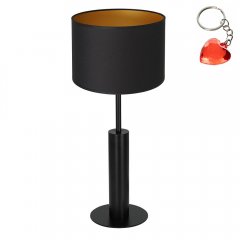 Czarna lampa stołowa nocna TABLE LAMPS 3678 Luminex