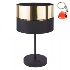 Lampa stołowa nocna HILTON BLACK / GOLD 5467 TK Lighting