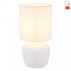 Lampa stołowa nocna MARBLE 21739W Globo
