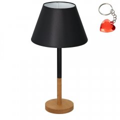 Lampa stołowa nocna z czarnym abażurem TABLE LAMPS 3754 Luminex