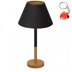 Lampa stołowa nocna z czarnym abażurem TABLE LAMPS 3755 Luminex