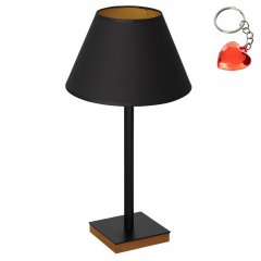 Lampa stołowa nocna z czarnym abażurem TABLE LAMPS 3760 Luminex