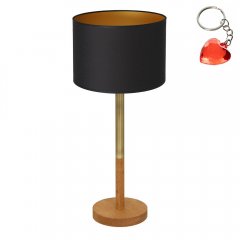 Lampa stołowa nocna z czarnym abażurem TABLE LAMPS 3805 Luminex