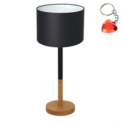 Lampa stołowa nocna z czarnym abażurem TABLE LAMPS 3824 Luminex