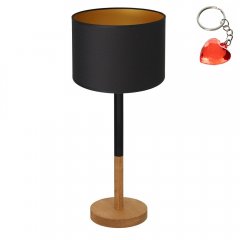 Lampa stołowa nocna z czarnym abażurem TABLE LAMPS 3825 Luminex