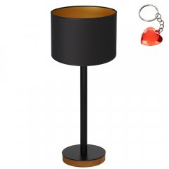 Lampa stołowa nocna z czarnym abażurem TABLE LAMPS 3835 Luminex