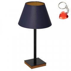 Lampa stołowa nocna z granatowym abażurem TABLE LAMPS 3763 Luminex