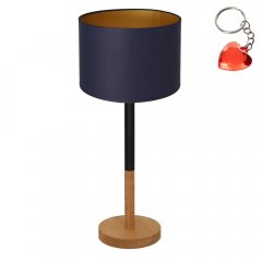 Lampa stołowa nocna z granatowym abażurem TABLE LAMPS 3828 Luminex
