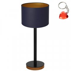 Lampa stołowa nocna z granatowym abażurem TABLE LAMPS 3838 Luminex