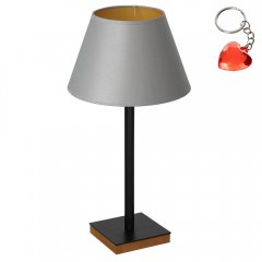 Lampa stołowa nocna z szarym abażurem TABLE LAMPS 3761 Luminex