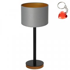 Lampa stołowa nocna z szarym abażurem TABLE LAMPS 3836 Luminex