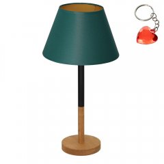 Lampa stołowa nocna z zielonym abażurem TABLE LAMPS 3757 Luminex