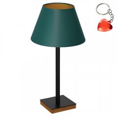 Lampa stołowa nocna z zielonym abażurem TABLE LAMPS 3762 Luminex