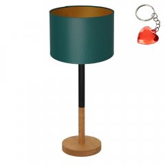 Lampa stołowa nocna z zielonym abażurem TABLE LAMPS 3827 Luminex