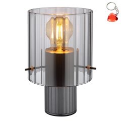 Lampa stołowa z kloszem ryflowanym TULIVAR 15904TS Globo