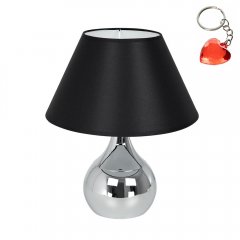 Lampa stołowa ze stożkowym czarnym abażurem TABLE LAMPS 1408 Luminex