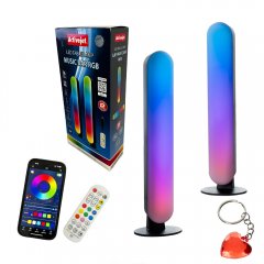 Zestaw dwóch lampek dekoracyjnych muzycznych LED 5W AJE-MUSIC BAR RGB Activejet