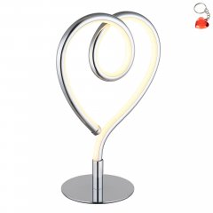 Ozdobna lampa stołowa serce LED 6W AMORE 28054C Globo