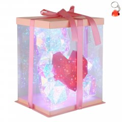 Ozdobna lampa z efektem kryształowego misia z sercem LED 0,03W BRONDAR 28058 Globo