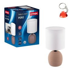 Lampka nocna pudrowy róż na komodę do sypialni AJE-PERO Activejet