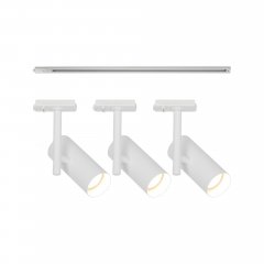 Zestaw 3x lampa reflektor spot + 1m szynoprzewodu JEROME LINK 2510096001 Nordlux