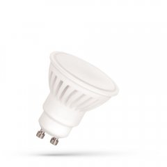 Żarówka LED GU10 10W Ceramiczna CW WOJ + 14310 Spectrum