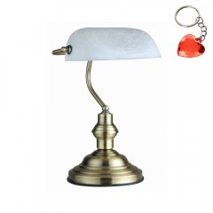 Lampa biurkowa bankierka ANTIQUE 2492 Globo