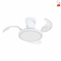 Lampa sufitowa z wentylatorem - Lampowentylator LED 18W BREEZE WHITE 18198 TK Lighting